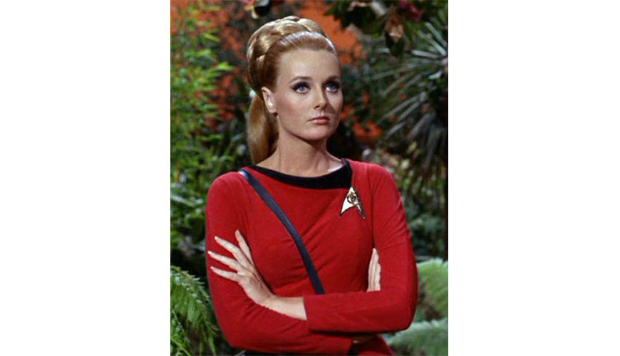 open lace back dress Star Trek TOS Female Duty Uniforms The Original Series Blue Gold Red D –  Cosermart main image 1