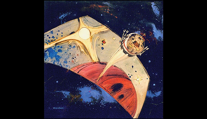 Norm kunst krig Robert McCall Preliminary Concept Original Painting for 2001: A Space  Odyssey | ScienceFictionArchives.com
