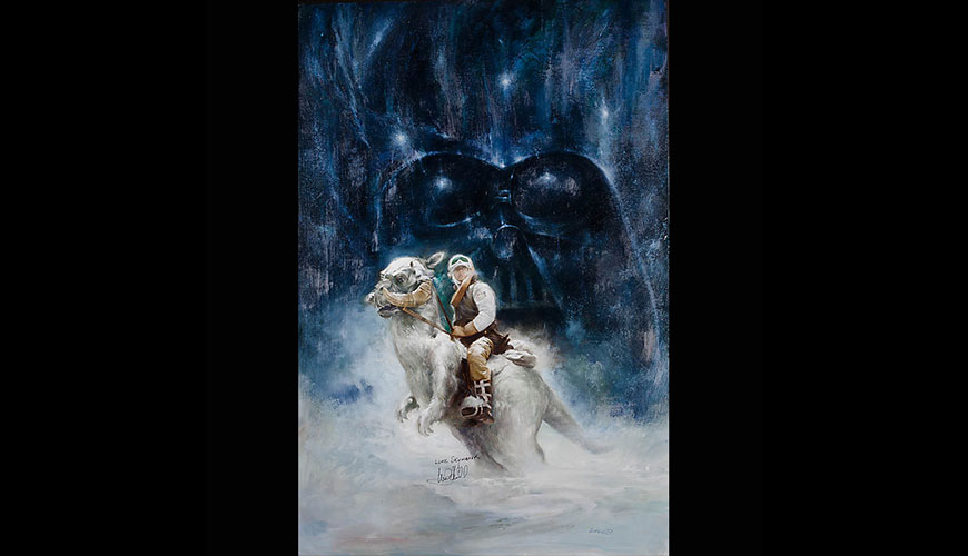 Luke Skywalker on Tauntaun Original Painting by Roger Kastel